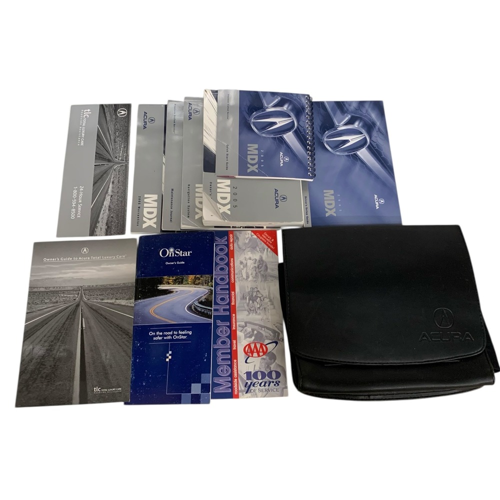 2005 Acura MDX Owner's Manual Set OEM Complete w Case Navigation Warranty Guide